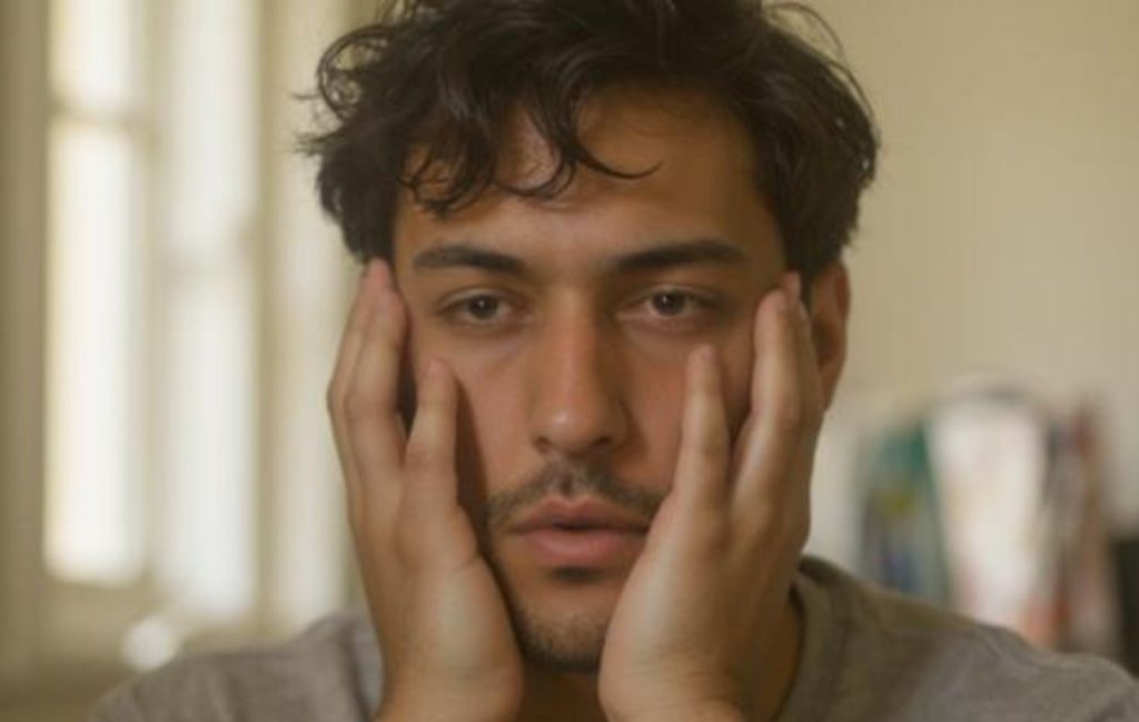 Homme pensif ressentant une fatigue émotionnelle et un blocage en amour